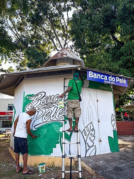 Em atividade há mais 50 de anos, 'Banca do Pelé' passa por revitalização no Centro de Rio Branco