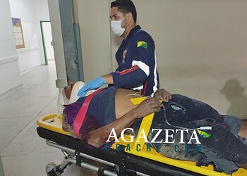 Homem é agredido com golpes de ripa na cabeça em posto de combustível de Rio Branco; veja o vídeo