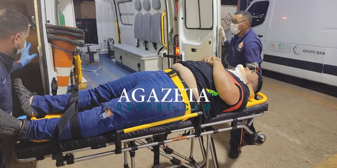 Colisão entre carro e moto deixa motociclista ferido em Rio Branco