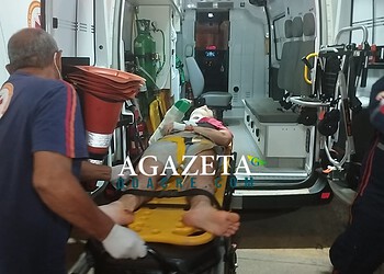 Acidente na Estrada do Quinari deixa motociclista ferido na Curva das Mangueiras