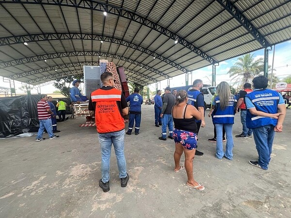 Defesa Civil inicia operação 'De Volta Para Casa' de famílias abrigadas no Parque de Exposições