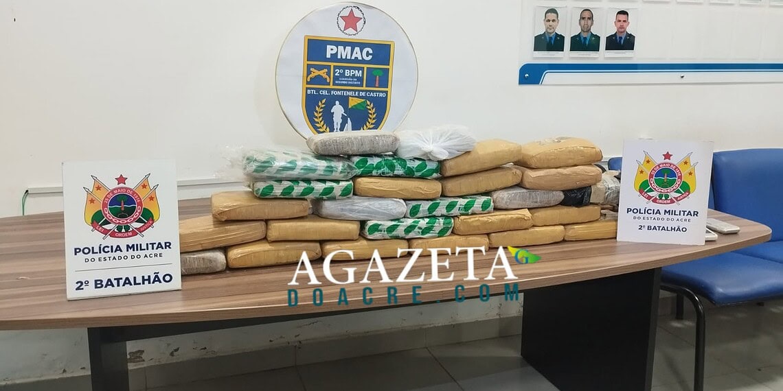 Denúncia leva PM a encontrar 27 kg de drogas em casa no Segundo Distrito de Rio Branco