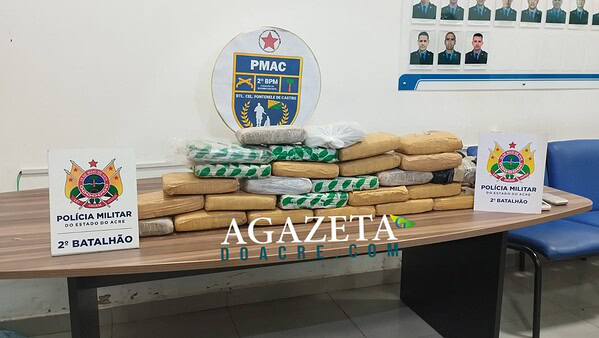 Denúncia leva PM a encontrar 27 kg de drogas em casa no Segundo Distrito de Rio Branco