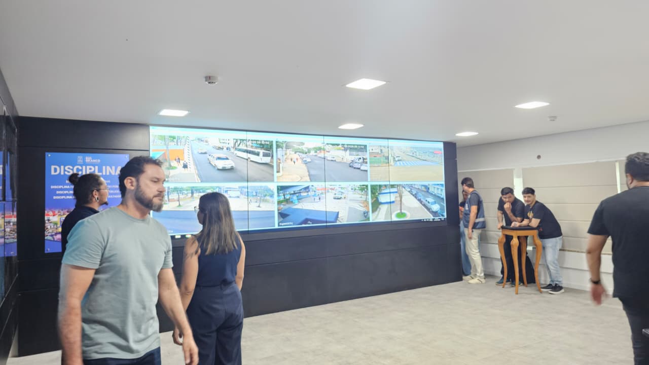 Rio Branco apresenta central com 450 câmeras para monitoramento urbano e segurança pública