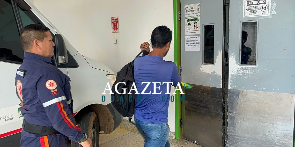 Homem fica ferido no pescoço após discussão com namorada no Acre