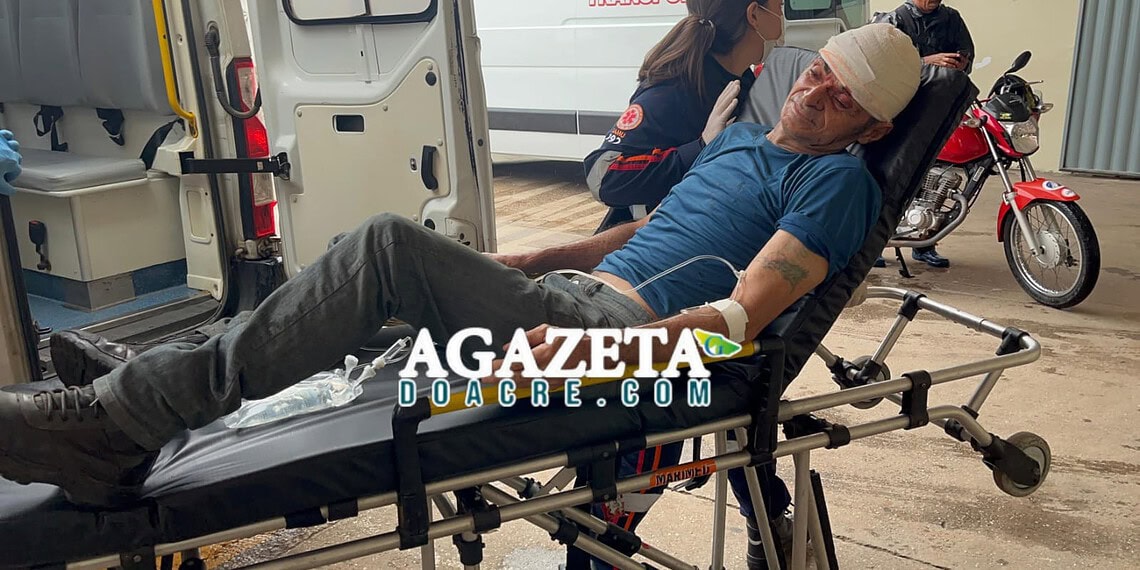 Idoso é atropelado na faixa de pedestres em Rio Branco; motorista fugiu do local