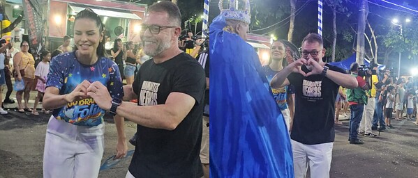 Alysson prestigia desfile do Bloco Urubu Cheiroso, dança na avenida e destaca tradição cultural