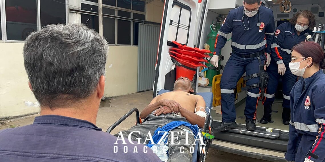 Motociclista sofre acidente após tentar desviar de cachorro e fica ferido no Taquari, em Rio Branco