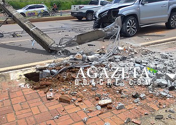 Test drive termina em acidente na Via Chico Mendes e deixa mototaxista ferido em Rio Branco