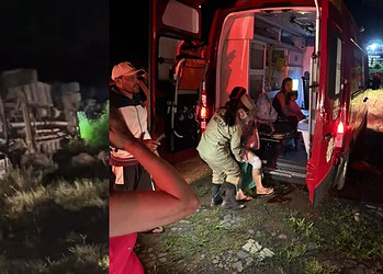 Mais de 50 passageiros estavam no ônibus. Foto: Reprodução