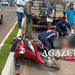 Acidente com três veículos deixa motociclista ferida na Avenida Ceará, em Rio Branco