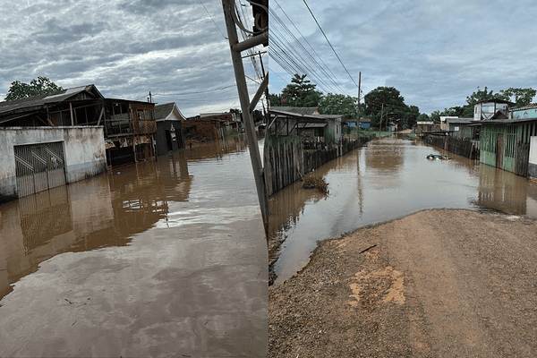 Avanço do Rio Acre deixa Ayrton Senna e Habitasa inundados por água
