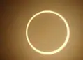 Imagem do Eclipse Anular do Sol captada em outubro de 2023 em Canaã dos Carajás (PA).  • Reprodução/