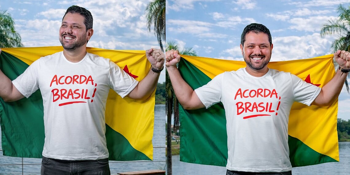 Em Rio Branco, ato convocado por secretário municipal pede liberdade para presos do 8 de janeiro