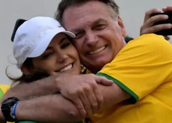 Casal: Michelle Bolsonaro e Jair - (crédito: reprodução/instagram)