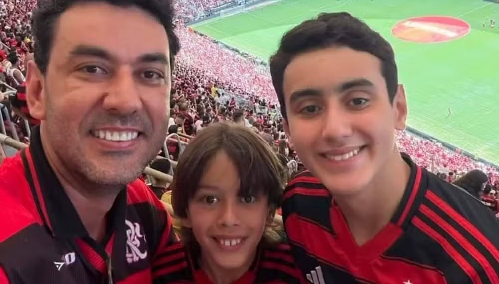 Secretário de Governo da Prefeitura de Itumbiara Thales Machado e o dois filhos — Foto: Reprodução/Instagram de Thales Machado