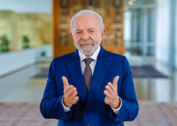 Presidente Lula durante pronunciamento sobre o Dia Internacional da Mulher — Foto: Reprodução