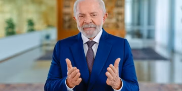 Presidente Lula durante pronunciamento sobre o Dia Internacional da Mulher — Foto: Reprodução