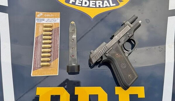 Homem é preso com pistola municiada durante abordagem da PRF na AC-40, no Acre