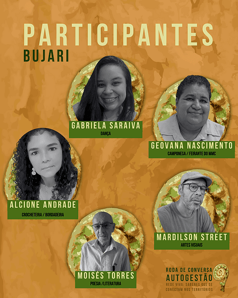 Bujari recebe roda de conversa sobre autogestão e redes culturais nesta quinta-feira