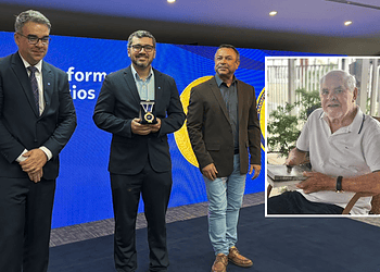 Sebrae homenageia jornalista Silvio Martinello durante celebração dos 35 anos da instituição no Acre