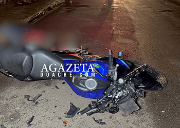 Colisão frontal entre motos deixa dois mortos no bairro Taquari, em Rio Branco