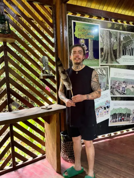 Whindersson Nunes visita Parque Chico Mendes e relembra legado do ativista no Acre; VÍDEO