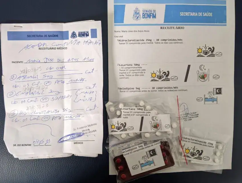 Médico cria receitas com desenhos à mão para ajudar pacientes analfabetos