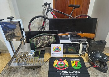 Família é feita refém durante roubo na zona rural no Acre e suspeito é preso após perseguição