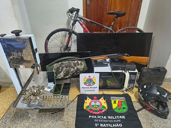 Família é feita refém durante roubo na zona rural no Acre e suspeito é preso após perseguição