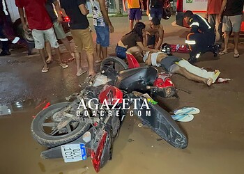 Motorista é detido após invadir contramão e causar acidente com casal na Avenida Sobral