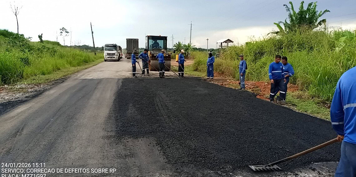 Obras na BR-364 avançam com início da estiagem e DNIT anuncia licitação para recuperar 100 km