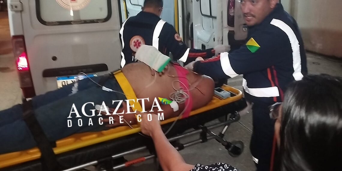 Motociclista fica ferido após perder o controle da moto no Ramal da Judia, em Rio Branco