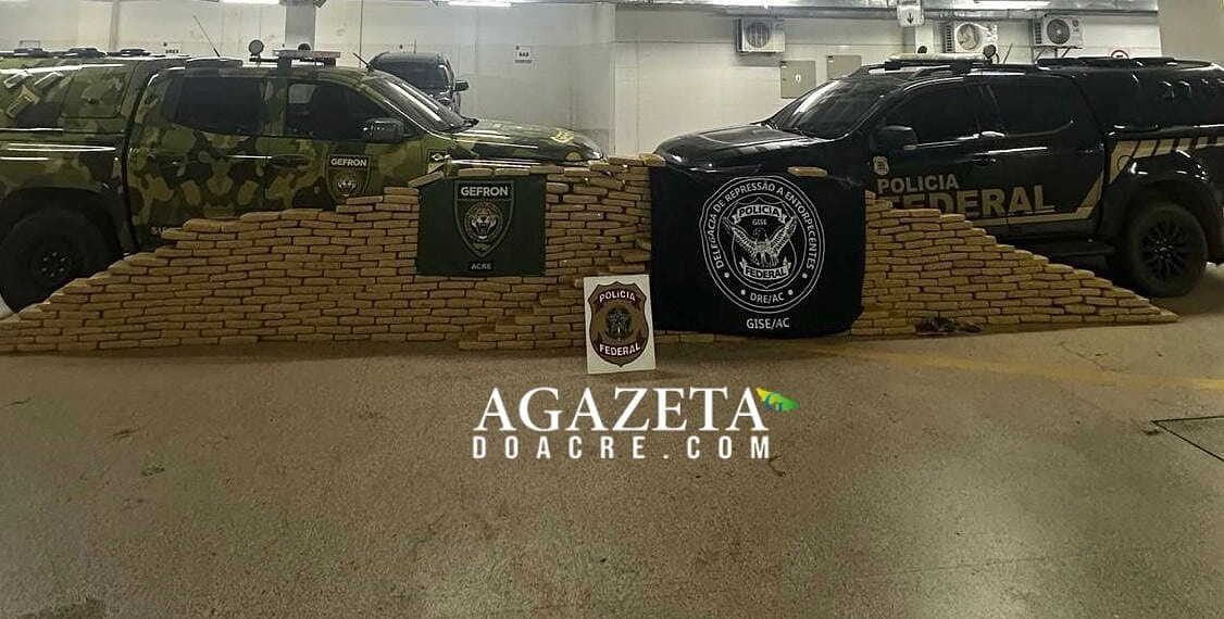 Dois são presos com mais de 600 kg de maconha e haxixe durante operação da PF e Gefron no Acre