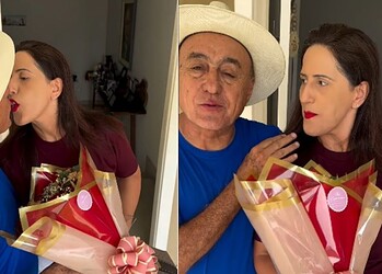 Após café surpresa, Bocalom entrega flores à primeira-dama e estende homenagem às mulheres