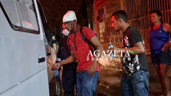 Homem é agredido com barra de ferro próximo ao Mercado Velho, em Rio Branco