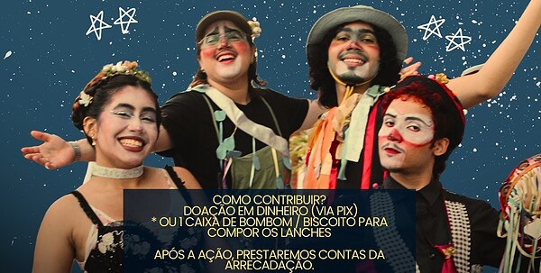 Espetáculo infantil “Cadê a Banda?” mistura teatro de rua, música e palhaçaria em apresentação beneficente
