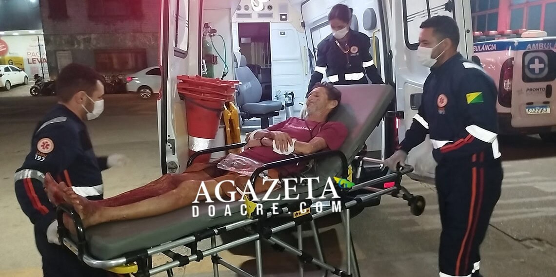 Idoso é ferido com golpe de faca após desentendimento em rua do bairro Vitória