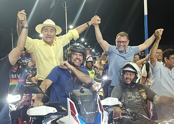 Bocalom inaugura viaduto Mamédio Bittar com motociata “à la Bolsonaro” 1 Foto: Vitor Paiva