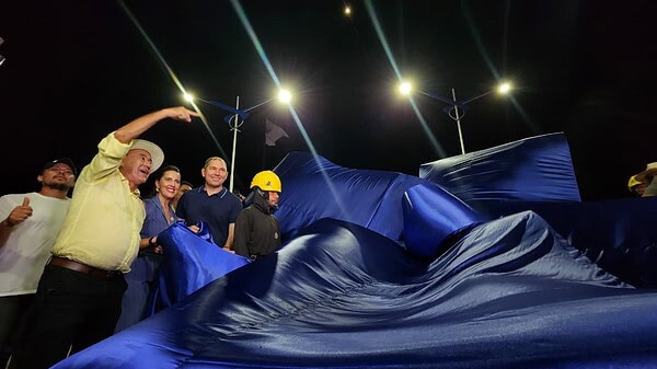 Bocalom inaugura viaduto Mamédio Bittar com motociata “à la Bolsonaro”; FOTOS