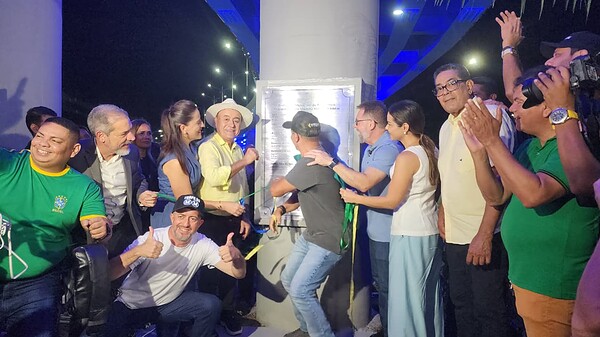 Bocalom inaugura viaduto Mamédio Bittar com motociata “à la Bolsonaro”; FOTOS