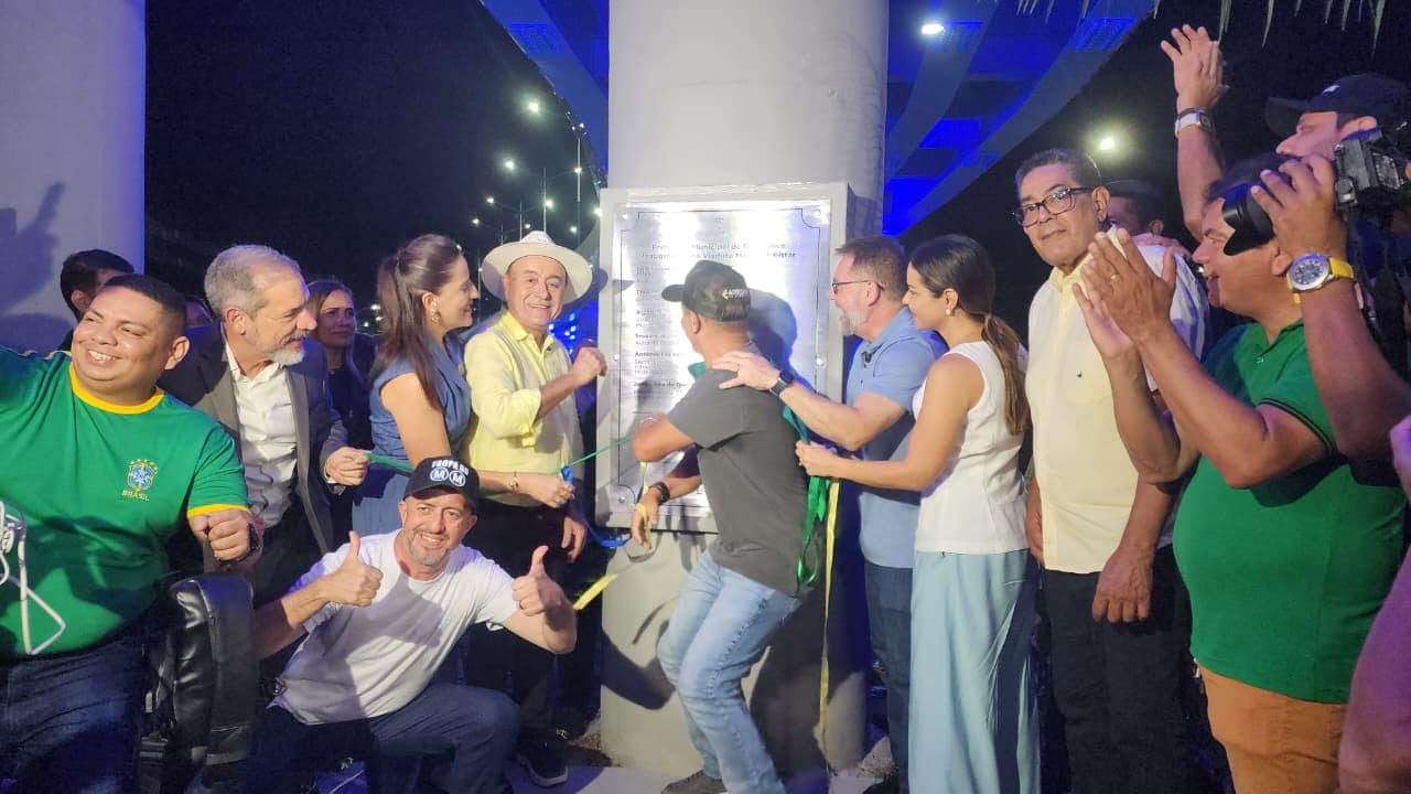 Bocalom inaugura viaduto Mamédio Bittar com motociata “à la Bolsonaro”; FOTOS