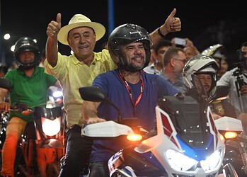 Bocalom inaugura viaduto Mamédio Bittar com motociata “à la Bolsonaro”; FOTOS 2 Bocalom inaugura viaduto Mamédio Bittar com motociata “à la Bolsonaro”; FOTOS