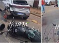 URGENTE: Motociclista bate em carro estacionado e fica em estado gravíssimo na Antônio da Rocha Viana; VÍDEO