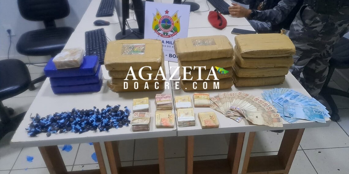 BOPE apreende mais de 16 kg de drogas e R$ 14 mil durante operação em Rio Branco