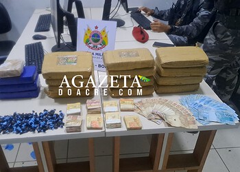 BOPE apreende mais de 16 kg de drogas e R$ 14 mil durante operação em Rio Branco 1 BOPE apreende mais de 16 kg de drogas e R$ 14 mil durante operação em Rio Branco