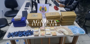 BOPE apreende mais de 16 kg de drogas e R$ 14 mil durante operação em Rio Branco