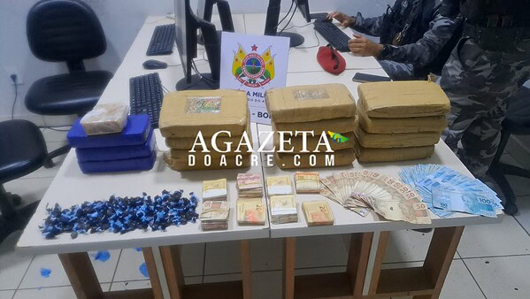 BOPE apreende mais de 16 kg de drogas e R$ 14 mil durante operação em Rio Branco
