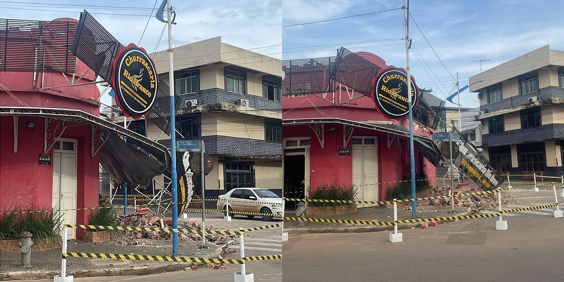 Funcionária escapa segundos antes de desabamento em churrascaria na Gameleira: “Do nada”