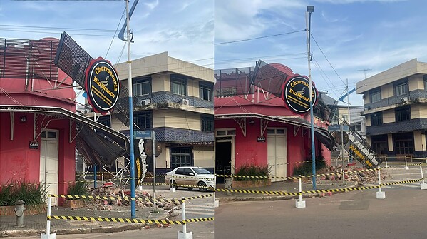 Funcionária escapa segundos antes de desabamento em churrascaria na Gameleira: “Do nada”